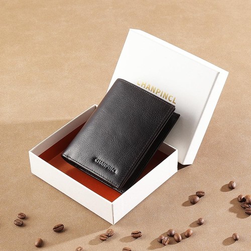mens zipper leather rfid blocking buckle wallet with Large capacity card slot... - Picture 5 of 6