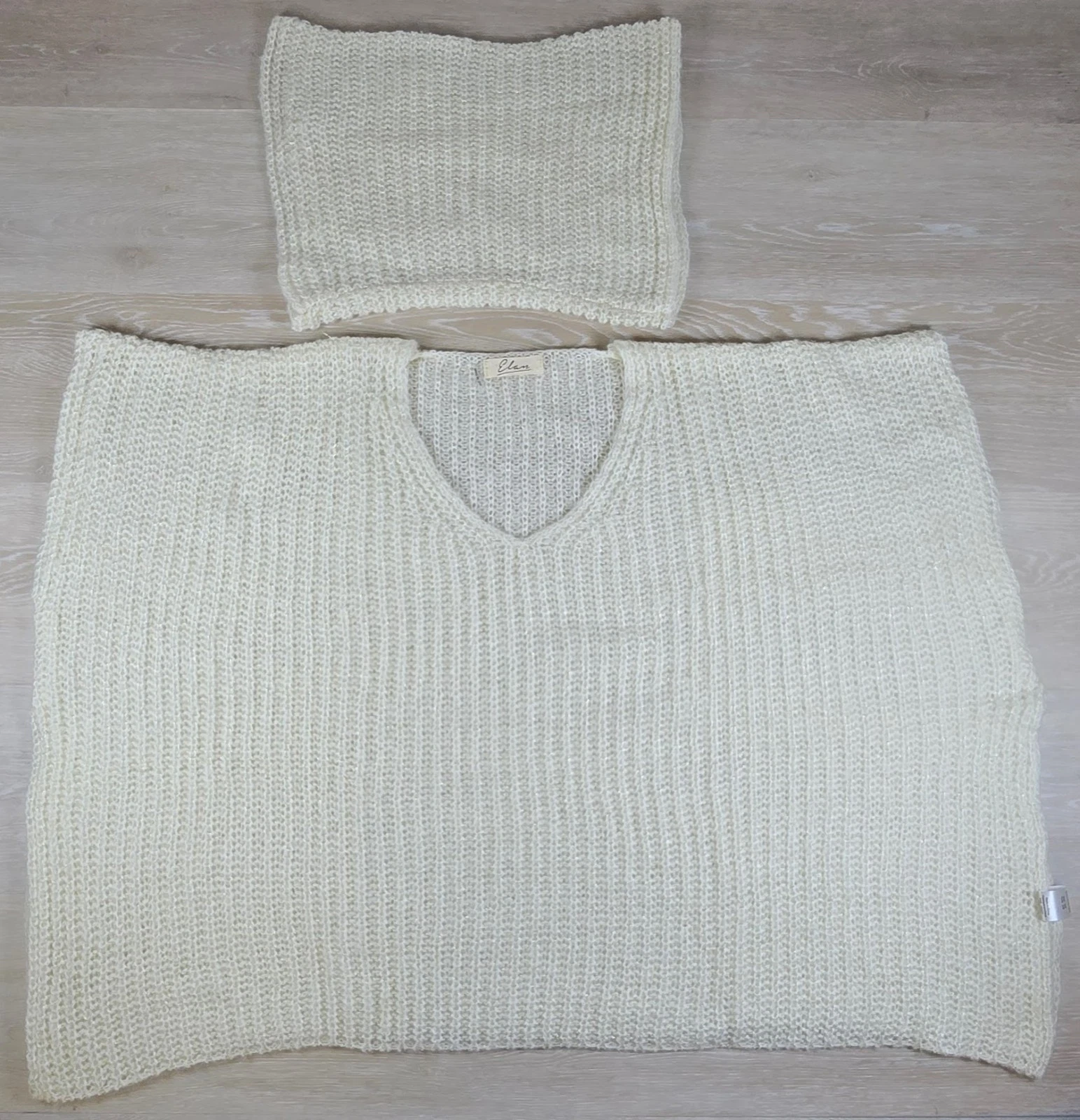 ELAN Beach New White Cream Poncho Cover Up Boho Resort Festival OS Scarf
Opens in a new window or ta