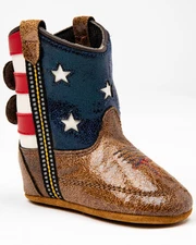 Lil Boot Barn Kids' Cowpoke Boots Size 4 (9-12 Months) American Flag
