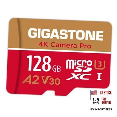 【5-Years Data Recovery】  128GB Micro SD Card, 4K 128GB 4K Camera Pro 1-Pack