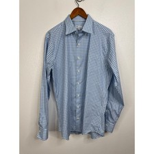 Peter Millar Striped Long Sleeve Dress Shirt Size Large