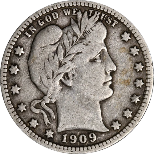 1909-D Barber Quarter