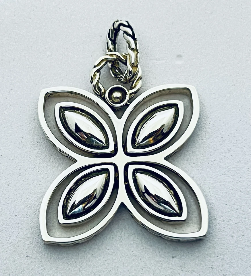 John Hardy Kawung Flower Butterfly Large Pendant 925 Sterling Silver - Image 4 of 4