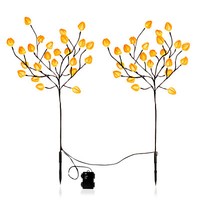 Led Garten Stecker Physalis Warm Weiß - 2Er - Deko Beleuchtung Batterie Timer