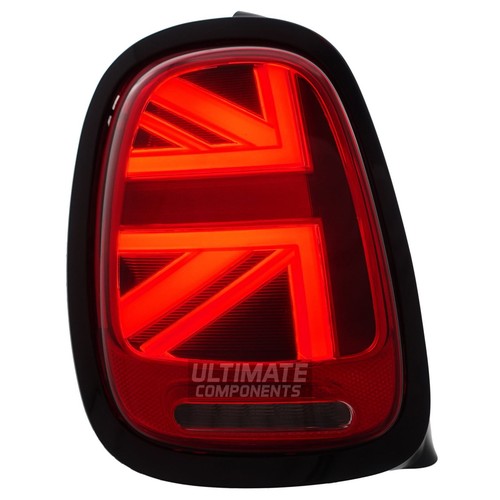 Union Jack Mini Rear Lights LED F55 F56 F57 Dynamic Indicators Red Lens Upgrade - Picture 11 of 17