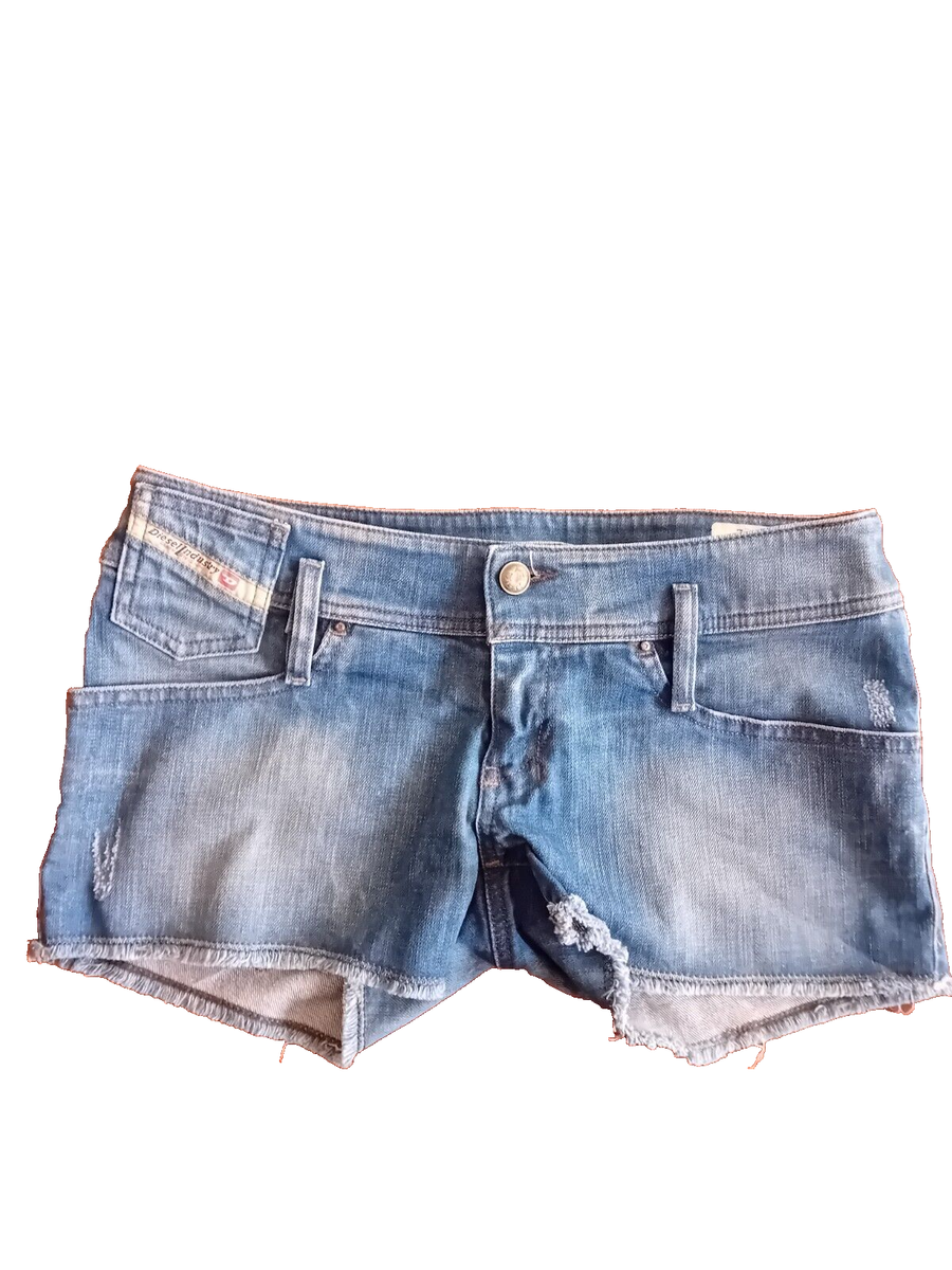 DIESEL MINTHA Jeans Pantaloncino da donna Shorts Bermuda Denim blu