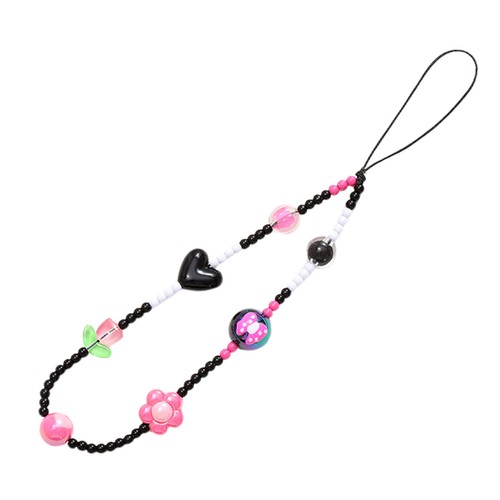 2pcs Cell Phone Chain Phone Bracelet Keychain Pearl Beaded Phone Lanyard Strap - 第 21/24 張圖片