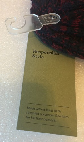Gorro para hombre Goodfellow & Co con puños jaspeados en contraste baya contraste talla única - Imagen 4 de 4