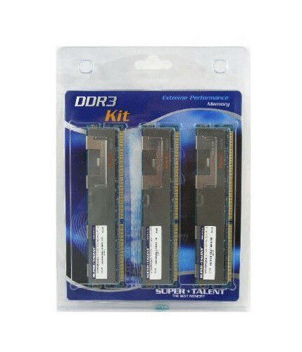 Super Talent DDR3-1333 24 GB (3 x 8 GB) ECC/REG Server Memory Kit  W1333RX24G - Picture 1 of 1