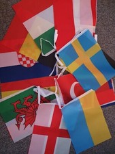 Eurovision Bunting Decoration 9m 27 feet. Liverpool party euro flags bn