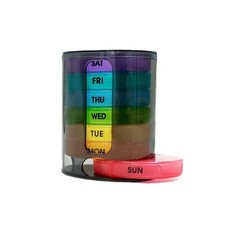 Weekly Pill Organizer Twice-A-Day , Portable 7 Day Pill Box Case w... Fast Ship