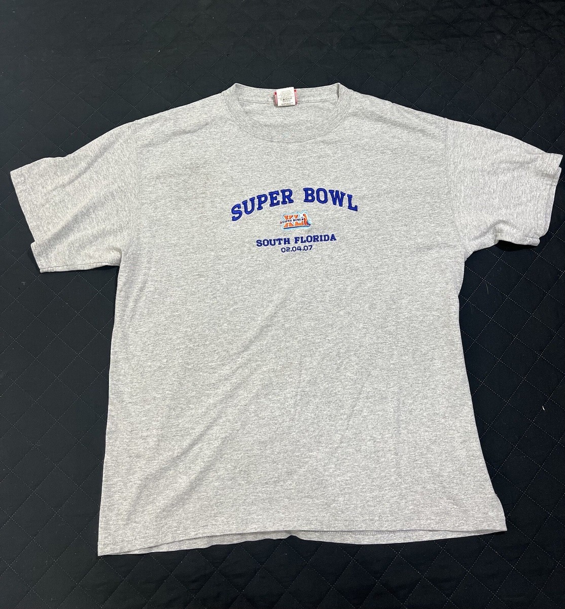 Vintage 2007 Super Bowl XLI T-Shirt Adult XL Jerzees NFL Bears Vs