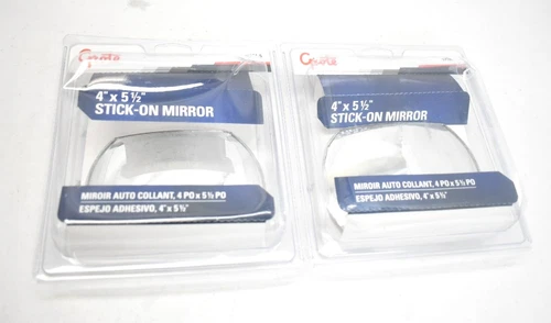 Grote 1264-5 4" x 5-1/2" Stick-On Convex Mirror Rectangular Aluminum 2 Pack