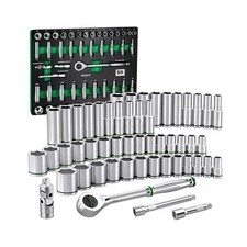 Sk 12 Drive Socket Set With 160-p Ratchet 52-piece Sae Metric Superkro...