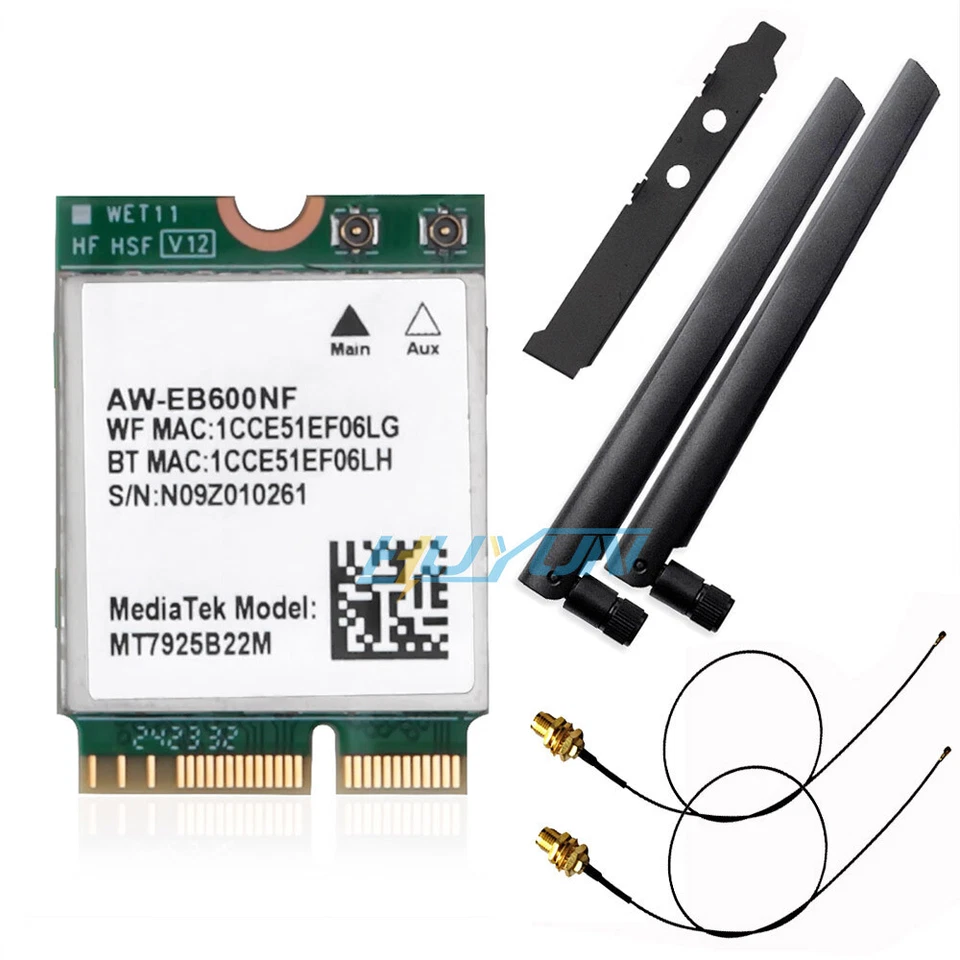 NEW M.2 NGFF WiFi 7 card with built-in antenna and MTK7925 tri band WiFi Bluetoo - Image 3 of 4