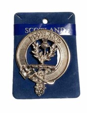 Large Carrick Scotland Thistle Clan Brooch Pin