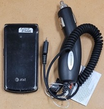 LG CU515 - Black and Gray  AT T  Rare Cellular Flip Phone - Bundled / READ