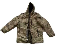 Original Russian Army Soldier Winter Jacket Patch Uniform Military Сamo Moss - M