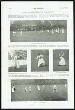 Grove School Highgate Girls Cricket Match 1899 Photo Article H213