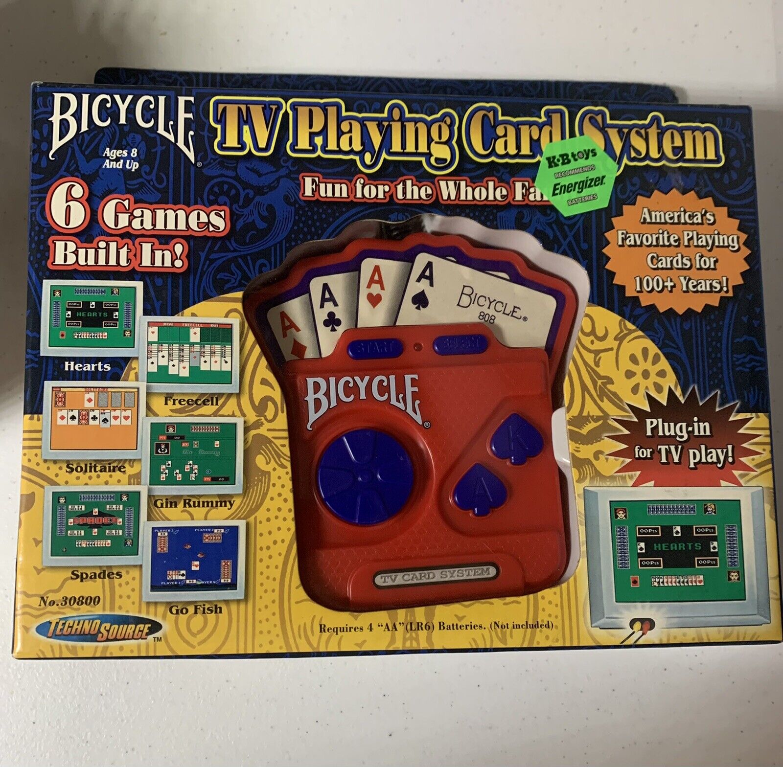 Bicycle Plug-n-play TV Playing Card System by Technosource HTF for sale  online