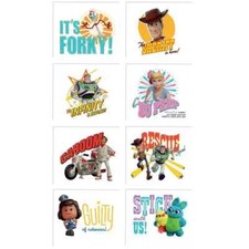 NEW 8 pc TOY STORY WOODY BO BEEP BUZZ temporary tattoos kids party favors