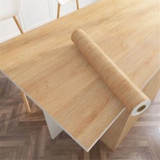1/3/5M Wallpaper WOOD Grain Self-adhesive Kitchen Countertop Furniture Cabinet