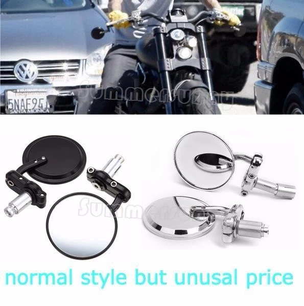 Espejos retrovisores universales para manillar de motocicleta CNC universal de 7/8"" 22 mm Foto 3 de 4