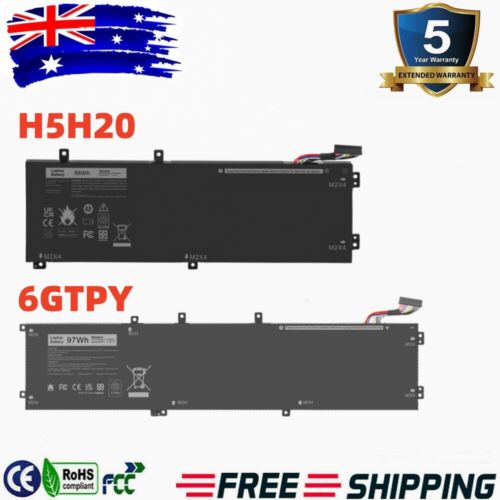6GTPY H5H20 Battery For Dell Precision 5510 5520 5530 XPS 15 9560 9550 9570