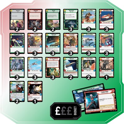 FULL DECK Sabine ECL Red Green Star Wars Unlimited SWU JTL META DECKS Budget £