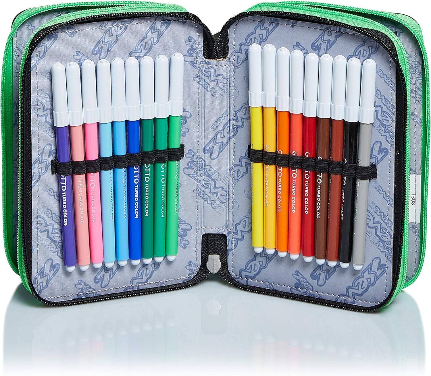 KKTONGXI Federmäppchen EVA - 2 Fächer Mit Netz, 23x11x5cm