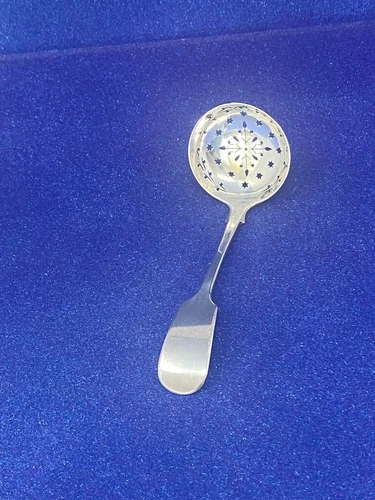 Antique Silver Plated Sugar Sifter Spoon by William Hutton
