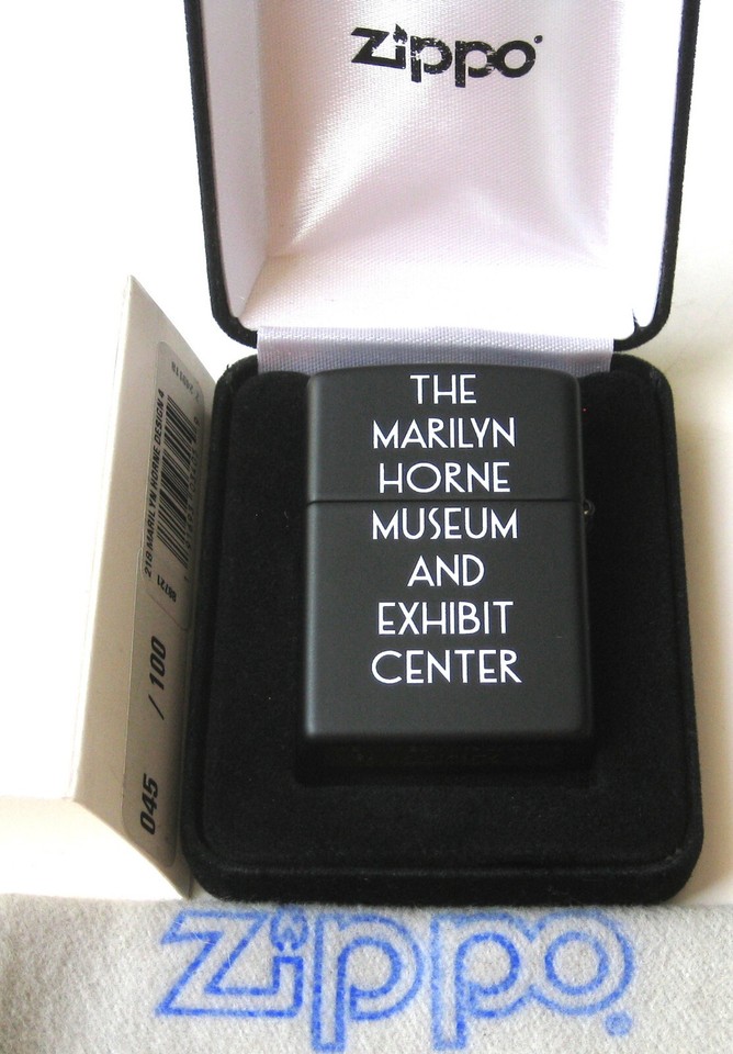 ZIPPO PREVIOUSLY COLLECTED Not Used MARILYN HORNE Lighter LE 45/10O ...