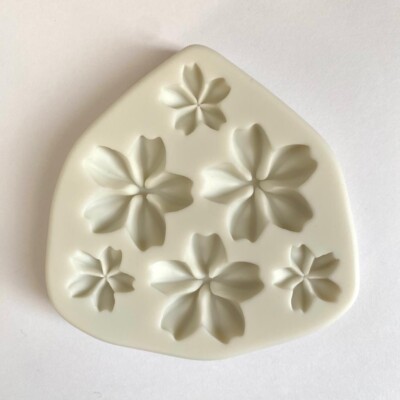 PIPED FLOWERS MOLD, Resin Mold, Floral Fondant Mold, Summer Cake Decoration,