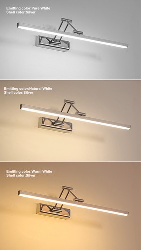 LED Wall Fixture Sconces Mirror Front Picture Light Makeup Adjustable Washroom - Foto 4 di 16