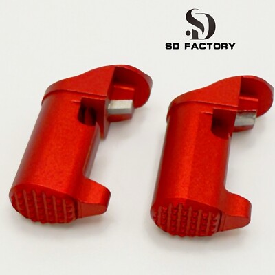 2 PK S&W Shield 9mm & 40 S&W Extended Magazine Release Alumium Red