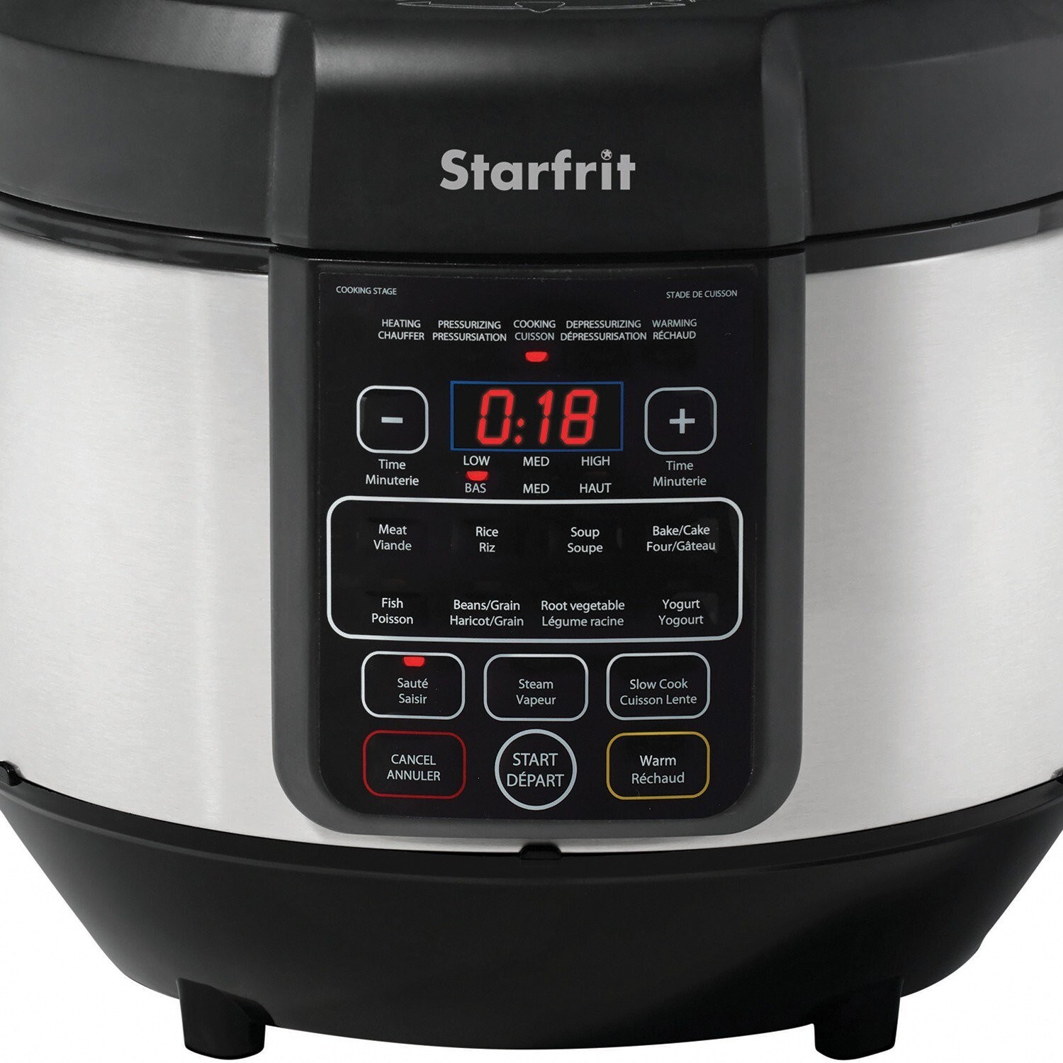 Starfrit USA 0246030010000 Pressure Cooker 8.5 Quart Removeable Non