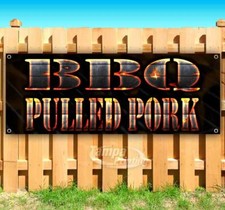 BBQ PULLED PORK Advertising Vinyl Banner Flag Sign Many Sizes USA