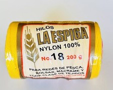 Color amarillo Hilos La Espiga Nylon 100 No. 18 7 Oz Para Joyeria Artesanal Ne