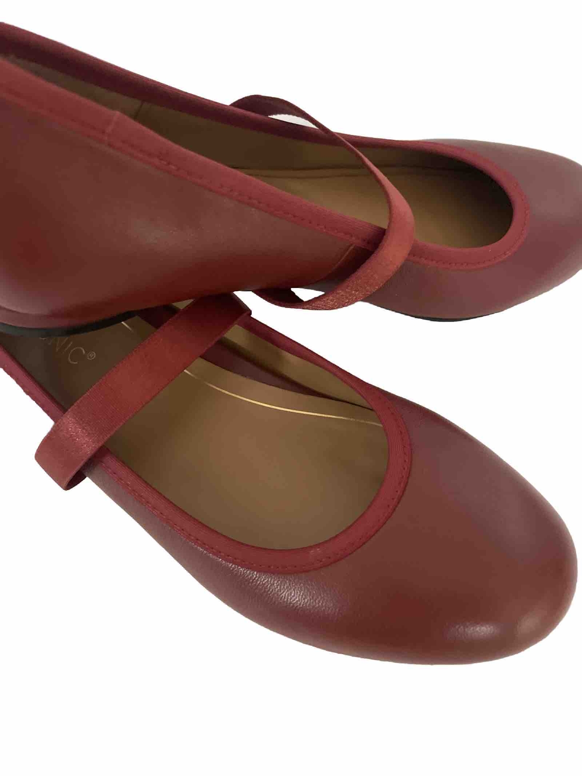 Vionic Joseline Women’s Flats Oxfords Arch Support Syrah Leather Shoes
