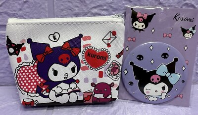 Kuromi Sanrio Geldbörse Handspiegel süß kleines Geschenkpaket Kawaii SANRIO