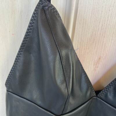 Victoria Secret Dress Sz Med Mini Faux Leather Slip Black Adjustable Strap  Fun | eBay