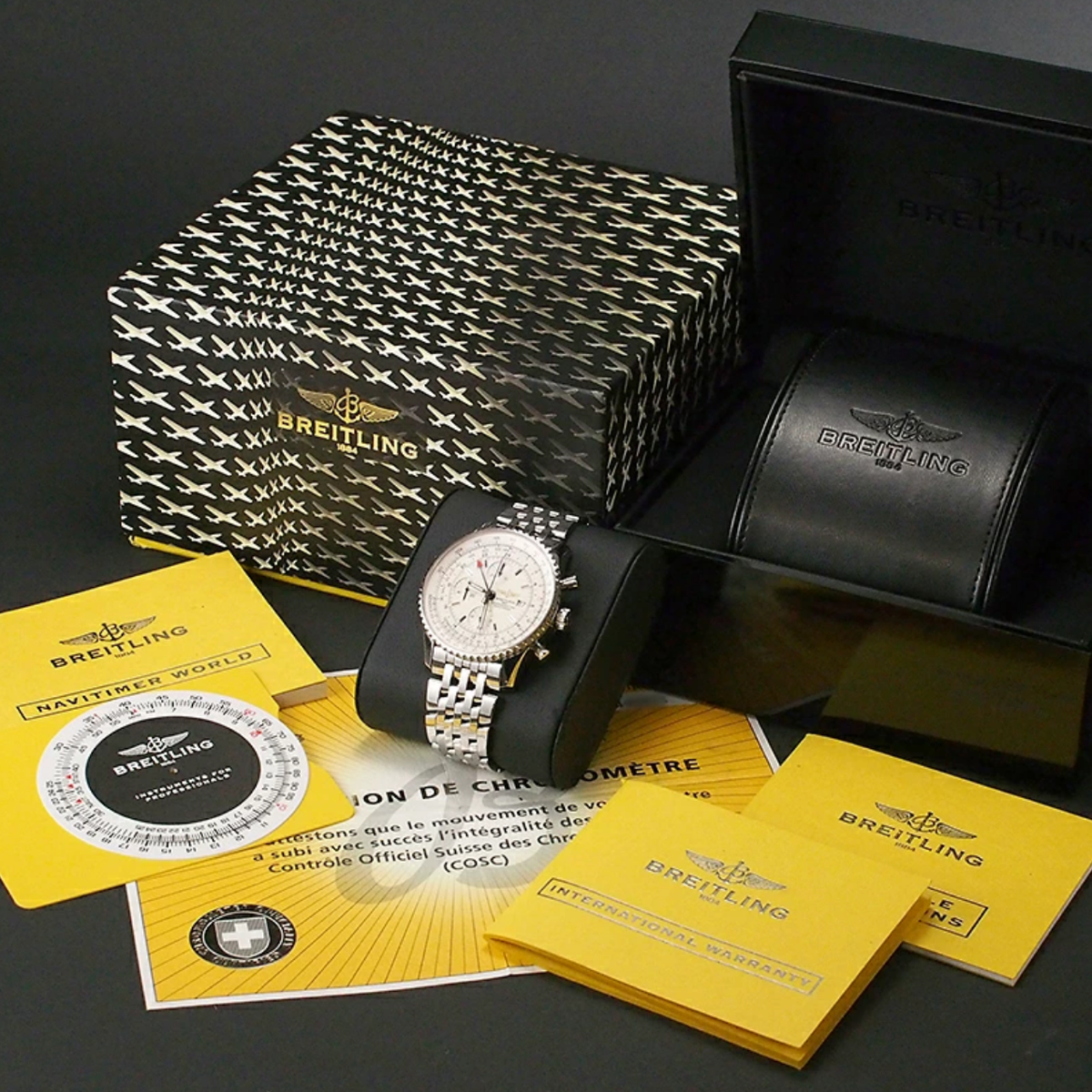 USED Excellent] Breitling Navitimer World Chronograph A24322 Watch