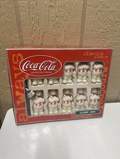 Vintage Coca Cola Polar Bear Holiday Christmas String Lights Set NEW IN BOX
