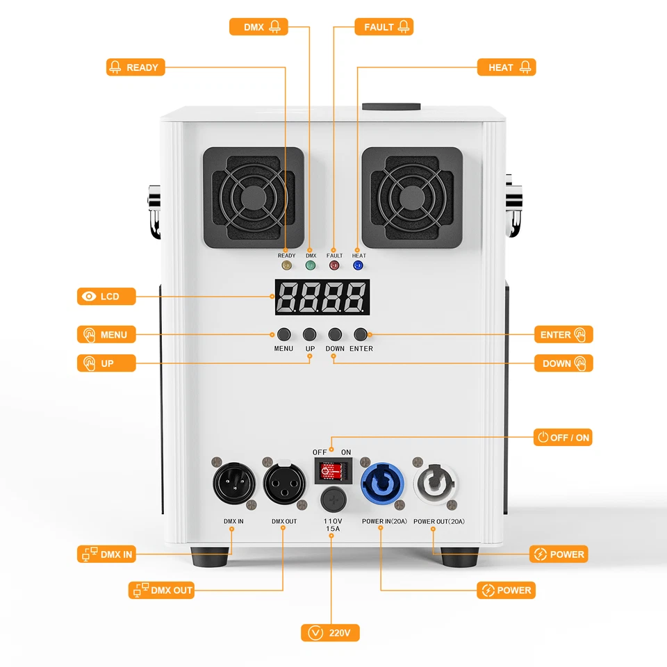 1-4PCS 700W Cold Spark Firework Machine Stage DJ Event Party Wedding DMX Machine - Image 4 of 4