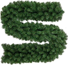 9FT Christmas Garland Decorations Greenery Tree Branch Christmas Wreath Mantle