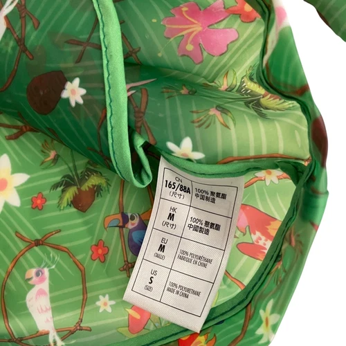 Disney Parks Enchanted Tiki Room 雨衣女式小号绿色连帽 - 第 4 张/共 9 张