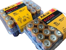 FRESH NEW Kodak MAX Super Alkaline AA Batteries 48 pack Exp 09/32 1.5V LR6 Value