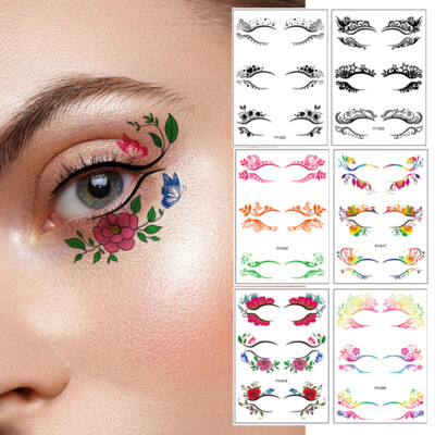 Tattoo-Aufkleber Temporäre Tätowierung Augen-Make-Up Lidschatten Tattoo- |
