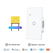 MOES WiFi Smart Wall Light Switch No Neutral/N+L Wirings Alexa Google APP Remote