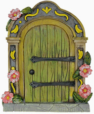 MUAMAX Fairy Garden Door Accessories Fairy Doors Wall Outdoor Mystical Miniature